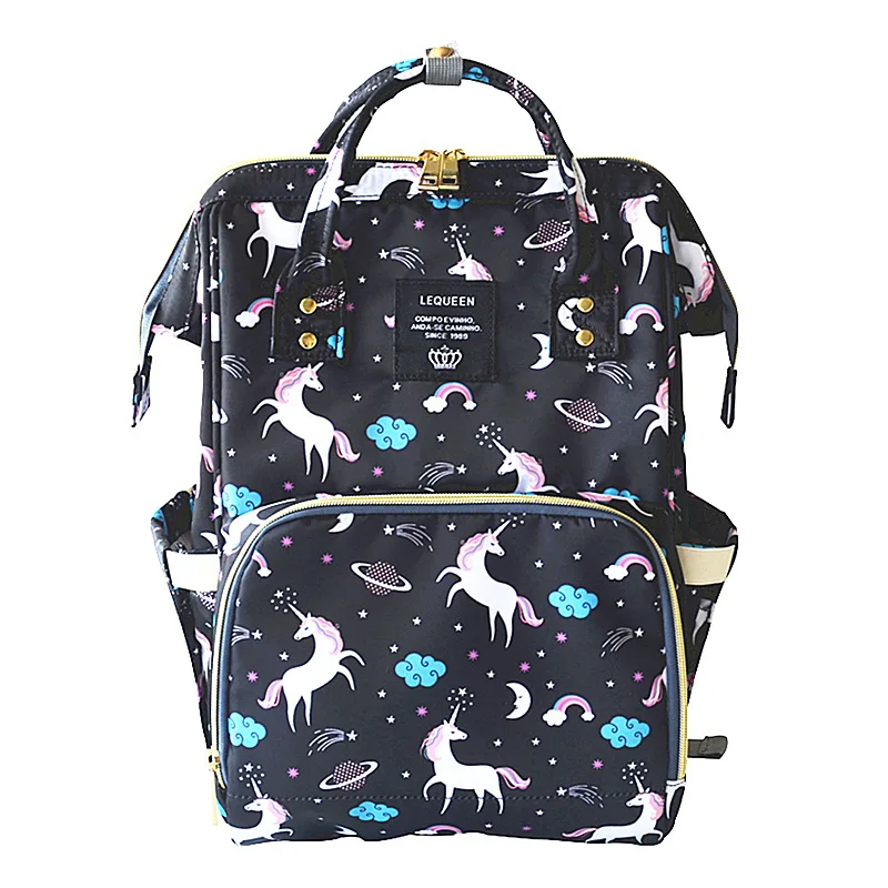 Mummy Bag Diapering Unicorn Mummy Bag Multifunctional Large Capacity Bag Bottle Shoulder Bag Backpack Prenatal Bag Diaper Bags