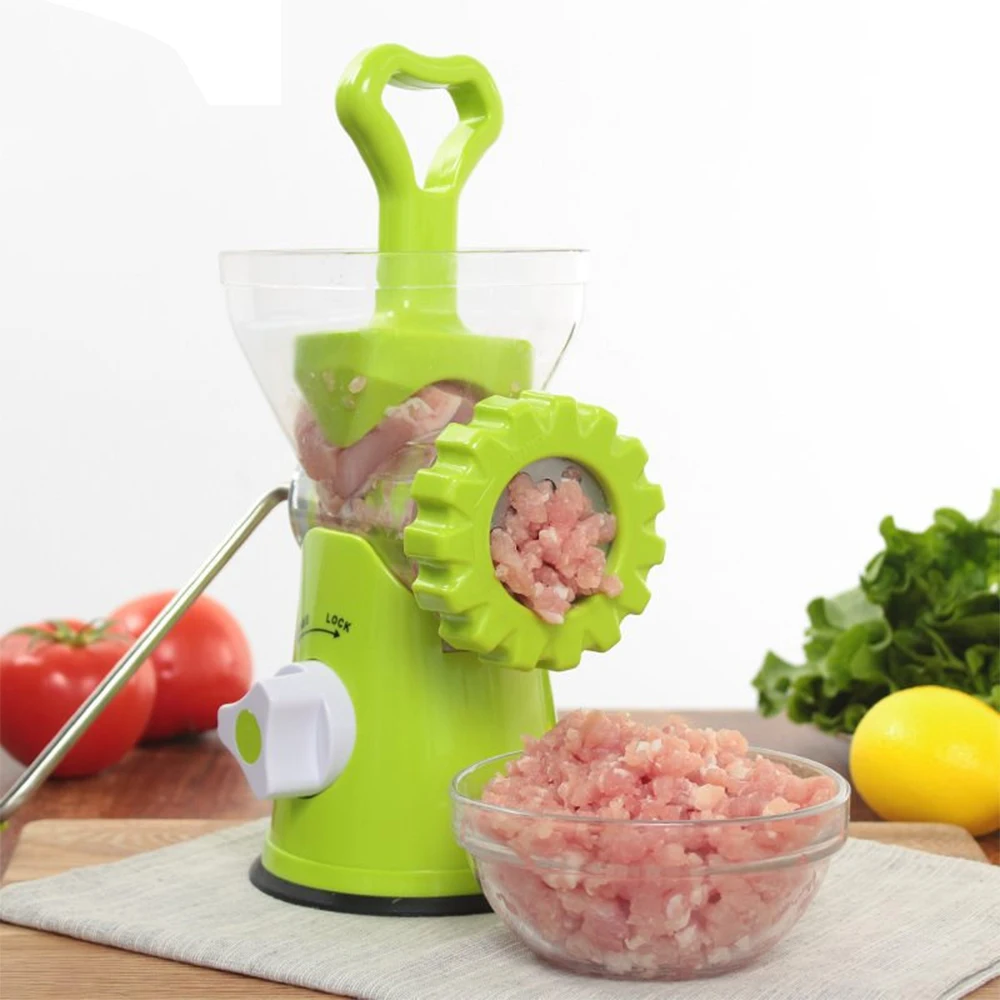 Meat Grinder Manual Processors Food Mincer Kitchen Machine Sausage Maker Stuffer Vegetable Chopper Blender Household  Enema Tool