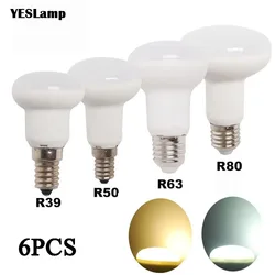 6XE14 E27 Dimmable Led Bulb R39 R50 R63 R80 Bombillas Lamp Lampada Ampoule Spotlight Light 5W 7W 9W Energy Saving Home 220V 110V