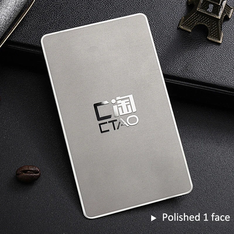 Polished VIP Membership Custom Metal Card High-Grade Steel for Barber Shop Beauty Salon Hotel Fitness