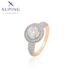 Xuping Jewelry Fashion Elegant Charm Stone Copper Alloy Gold Color Ring for Women Trendy Gifts A00768389