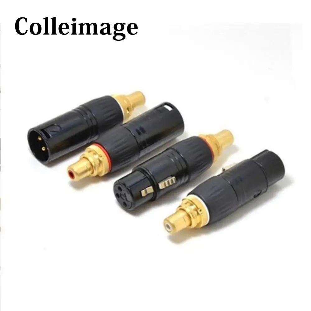 Hifi audio High Quality RCA Female to XLR 3Pin XLR Connector Male Splitter Audio Microphone Audio Tool