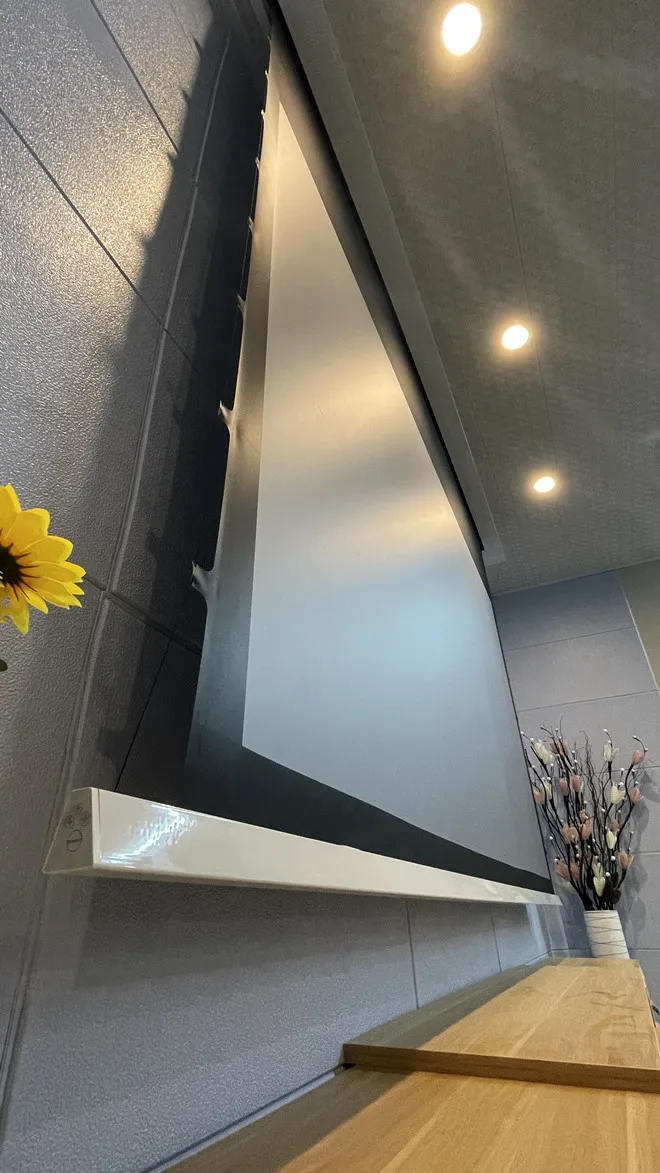 MIVISION 8K Schwarz Diamant/Kristall Umgebungs Licht Ablehnung ALR CLR Elektrische Einbau In-Decke Projektor Bildschirm, v1ALR – Detail 25