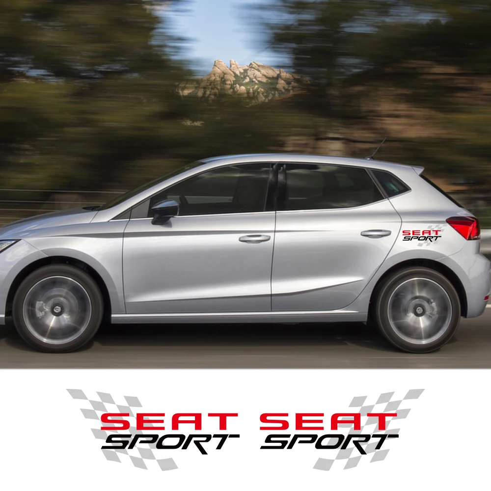2 قطعة ملصقات السيارات الشارات باب السيارة جذع عجلة الحاجب ملصقات ل سيات ليون إيبيزا تاراكو Ateca Exeo لتقوم بها بنفسك اكسسوارات السيارات التصميم #1
