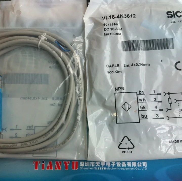 1PCS SICK VL18-4N3612 VL184N3612 PHOTOGENSOR-NOUVEAU