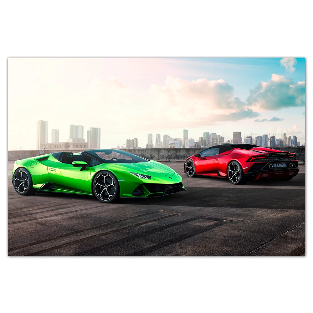 Lambo Huracan Super Car Poster Wall Art Vehicle Picture Canvas Prints Paintings for Living Room Decor