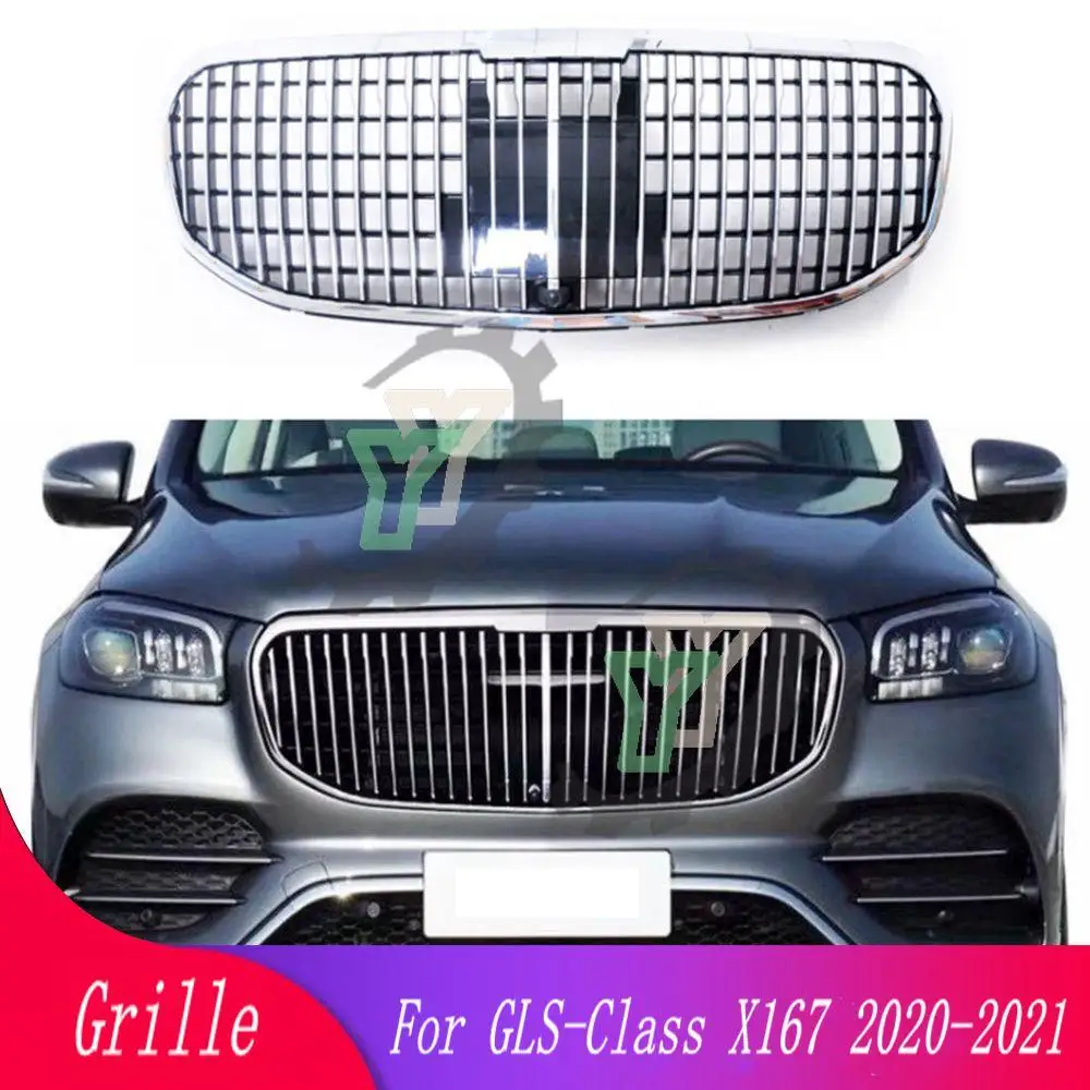 

Car front bumper grille For Mercedes-Benz GLS-Class X167 GLS450 GLS580 2020-2021 For Maybach GT style car styling middle grille