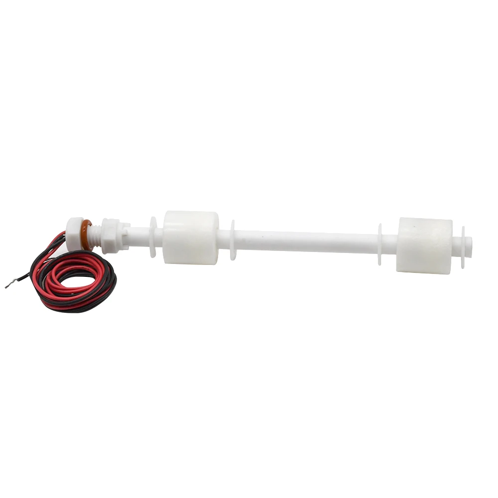 150mm PP Liquid Water Level Sensor Anti-Corrosion Float Sensor Switch Normally Closed Double Ball for Aquarium Tank Pools