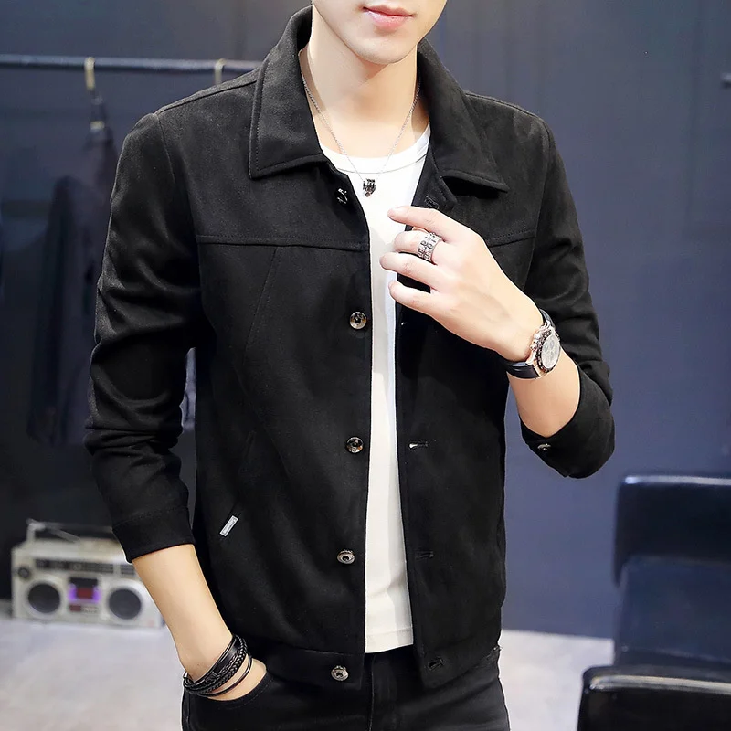 High quality Men's Jacket Casual All-match Comfortable Harajuku Loose Outerwear Single-Breasted Design New Style Trend Fashion