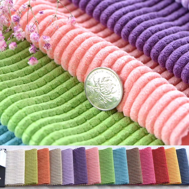 50cm*148cm Corn grain corduroy fabric bubble fabric for sofa cut pile solid color pillow cushion toy DIY