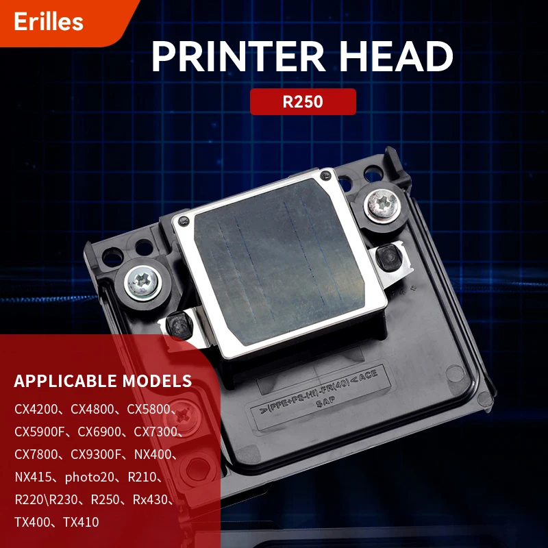 

R250 Printhead Printer Head for Epson CX4200 CX4800 CX5800 CX5900F CX6900 CX7300 CX7800 NX400 R210 R220 R230 Rx430 TX400 TX410