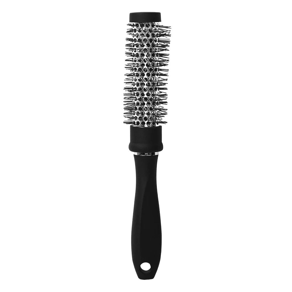 Female hot sale hair scalp massage black roll comb salon beauty curly hair styling tool comb travel portable