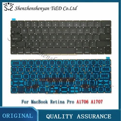 New A1706 A1707 US/UK/Spanish/Korean/French Keyboard  For Macbook Pro Retina 13 