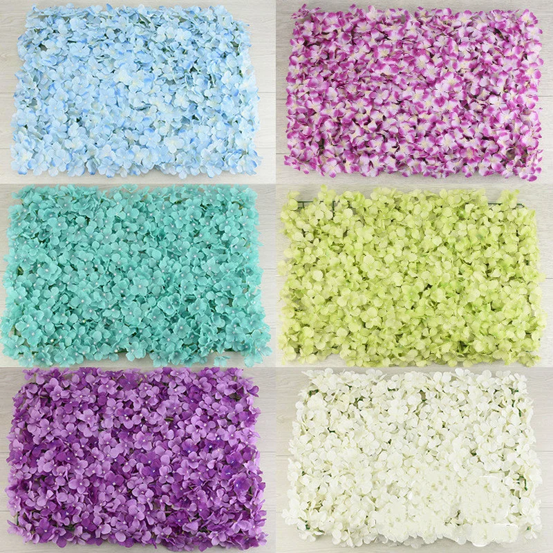 

Simulation Hydrangea Flower Row Wedding Flower Wall Background Decoration Home Garden Layout Wedding Props Carpet