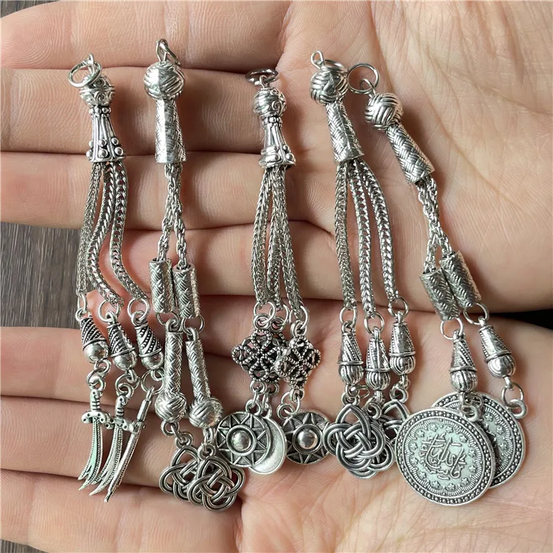 JunKang Mixed batch various kinds logos Arab DIY handmade rosary beads accessories necklace pendants wholesale