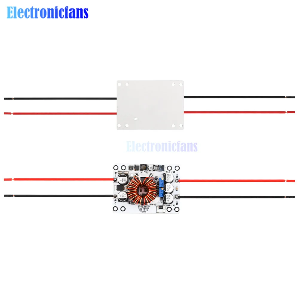 DC 10-70V to 5-58V 8A Step Up Down Regulator Constant Current Automatic Buck-boost Power Module with Radiator Fan 30W 50W 180W