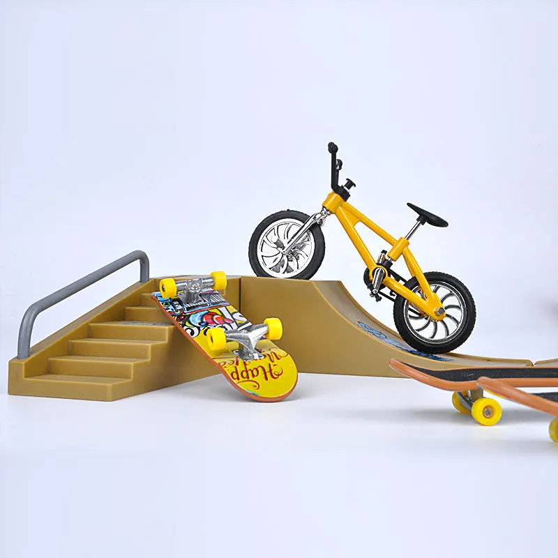 1Set Mini Scooter Two Wheel Scooter Children\'s Educational Toys Finger Scooter Bike Finger Skateboard Birthday Gift for Boys