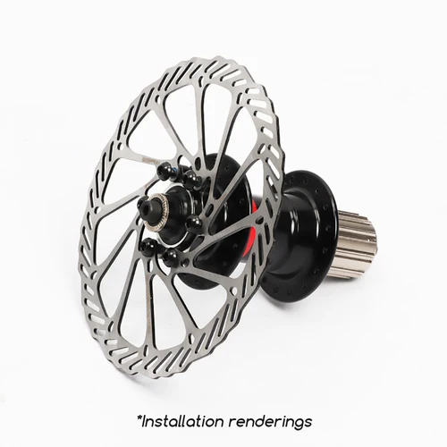 Imagen 2 del producto Freno de disco de bicicleta de montaña y carretera, Rotor de freno de ciclocross de 44mm y 6 pernos, línea central de 140mm, 160mm, 180mm y 203mm