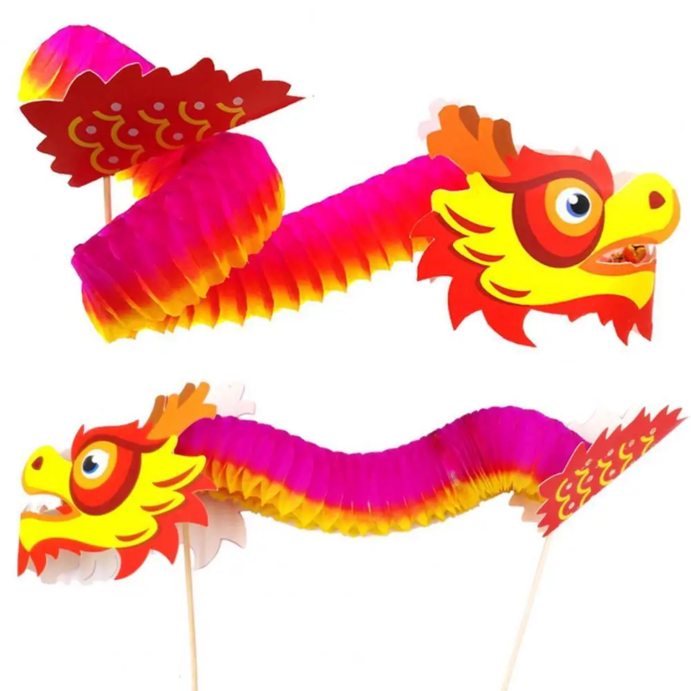 

Kids Handcraft Kit Easy-using Handmade Creative Chinese Festival Dragon Handcrafts Toy Children Delicate Craft Decoration