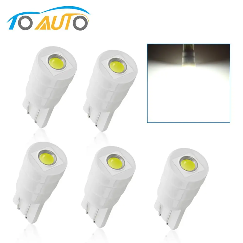 

5pcs T10 LED W5W LED Canbus Car Interior Light 194 168 501 7070 LED Instrument Lights bulb Wedge light no error 12V 6000K