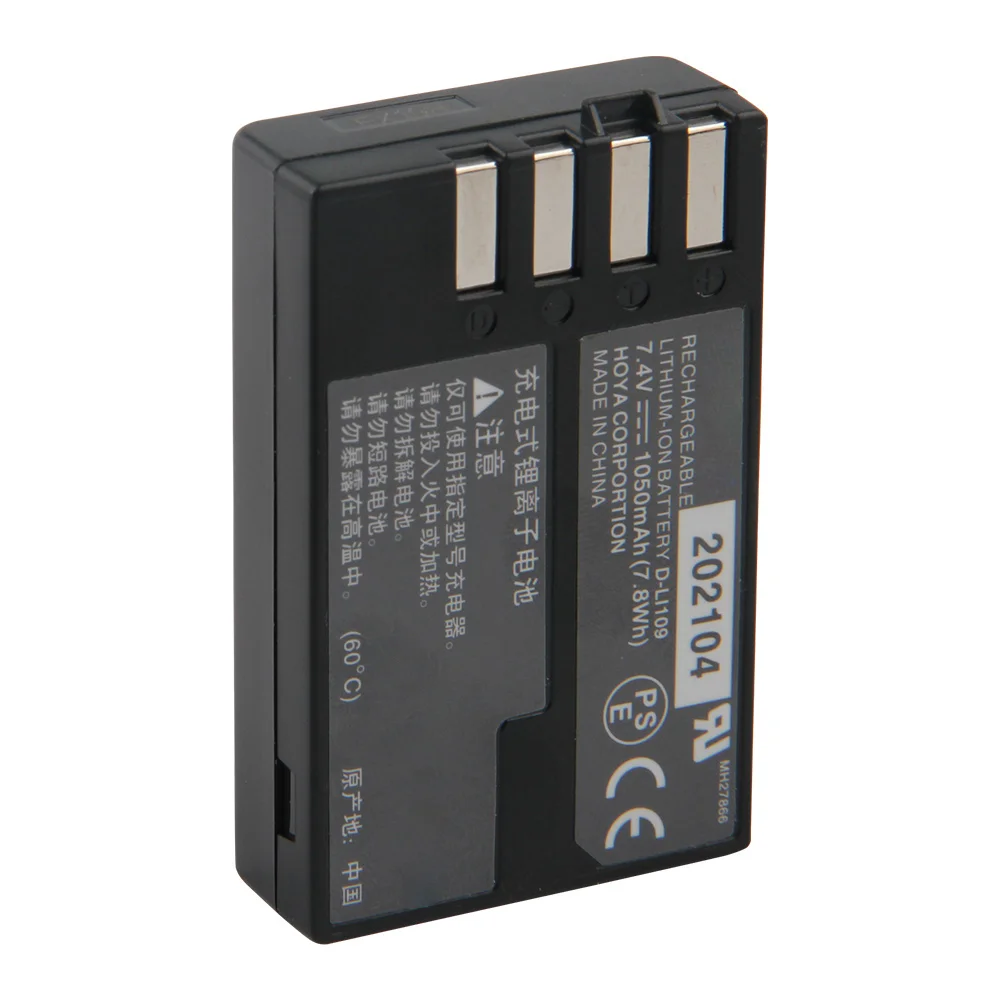 Original Replacement Battery For Pentax KR KS2 KS1 K70 K500 K30 K50 K-70 K-500 K-30 K-50 K-R K-S1 K-S2 D-LI109 Genuine Battery