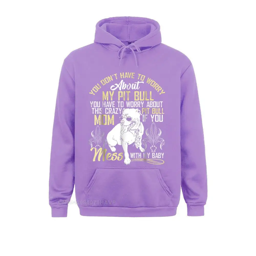 Don't Mess With My Pitbull Baby Anime Hoodie Pitbull Mom Sweatshirts Funny Anime Sweater Special Hoodies Clothes For Women Fall