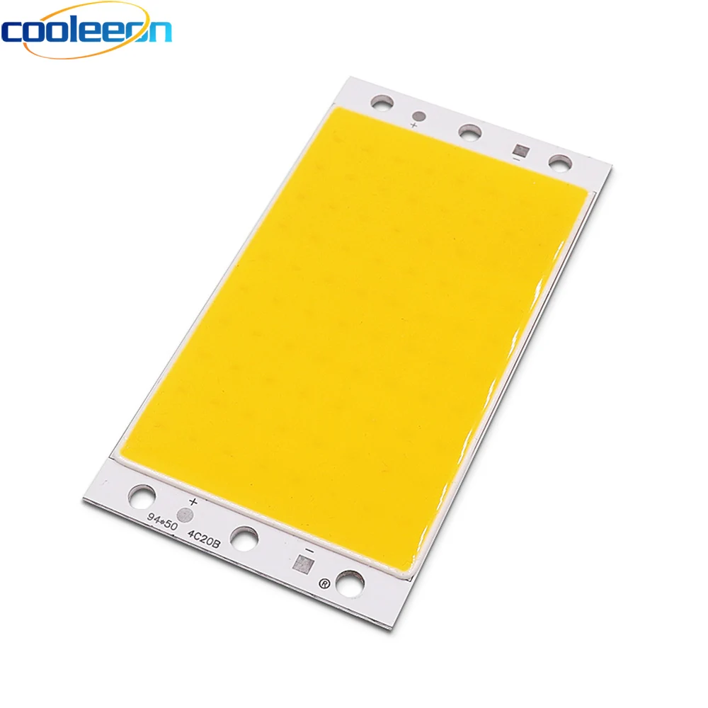 DC24V 20W COB LED Panel Light  3000K 6000K Warm Cool White Red Green Blue 24V LED Chip for Truck Lights Worklamp DIY 94x50mm