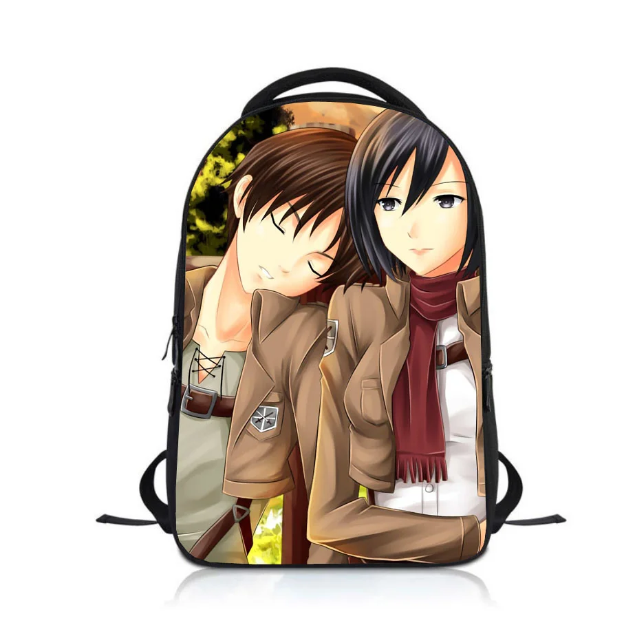 Boys Girls Rucksack Kindergarten Bookbag Anime Attack on Titan Students Backpack School Bag Children Cartoon Knapsack