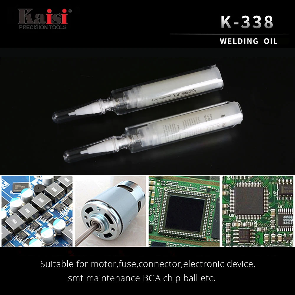 Kaisi k-338 latest press type original BGA motherboard soldering oil lead-free environmental protection no cleaning no corrosion