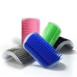 Corner Massage Brush for Pets, Cat's Groomer Comb, Catnip, Esfrega o Rosto, Cócegas Comb for Pet