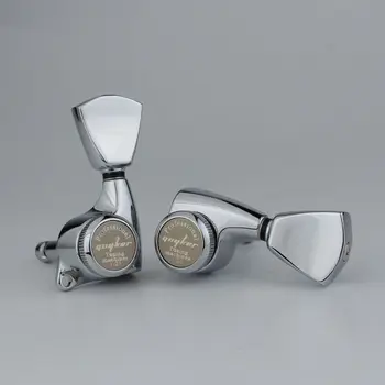 Guyker 3R3L têtes de Machine de guitare 1:21 clé de réglage de verrouillage chevilles accordeurs bouton trapèze pour guitares électriques TL SG Chrome