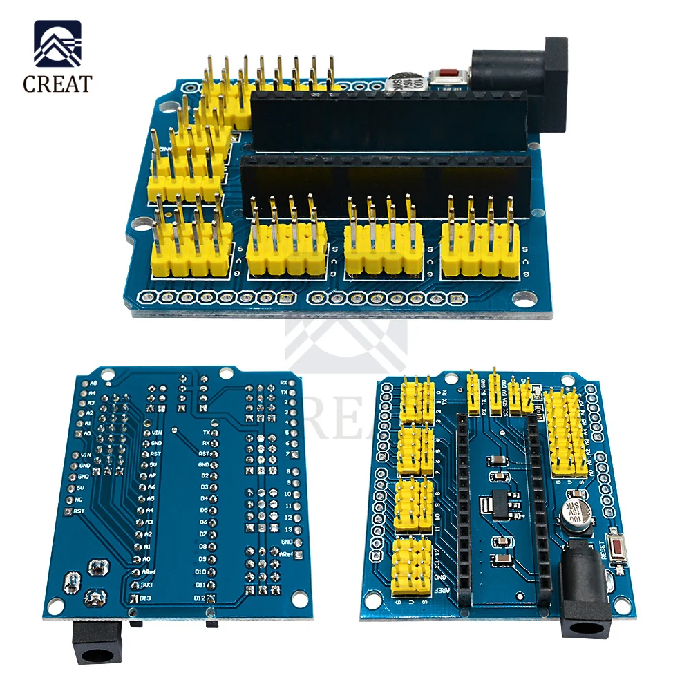 NANO I/O IO Expansion Sensor Shield Module For Arduino R3 Nano V3.0 3.0 Controller Compatible Board I2C PWM Interface 3.3V