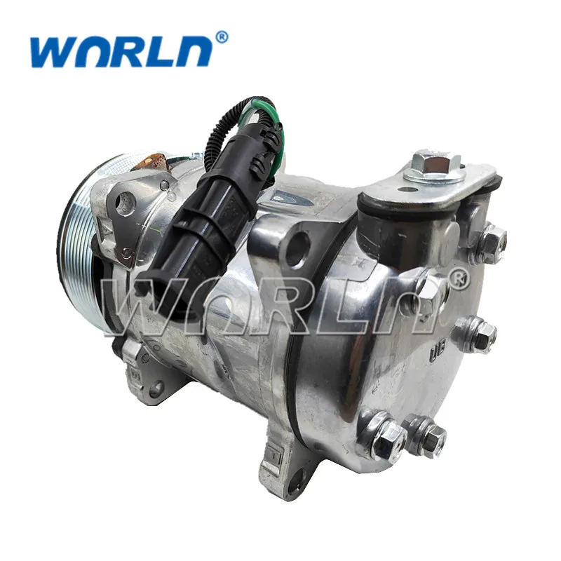 24Voltage UB Vehicle A/C COMPRESSOR For Truck 5H14 8PK Howo T7 / Auman Jiangling Back Cover Model