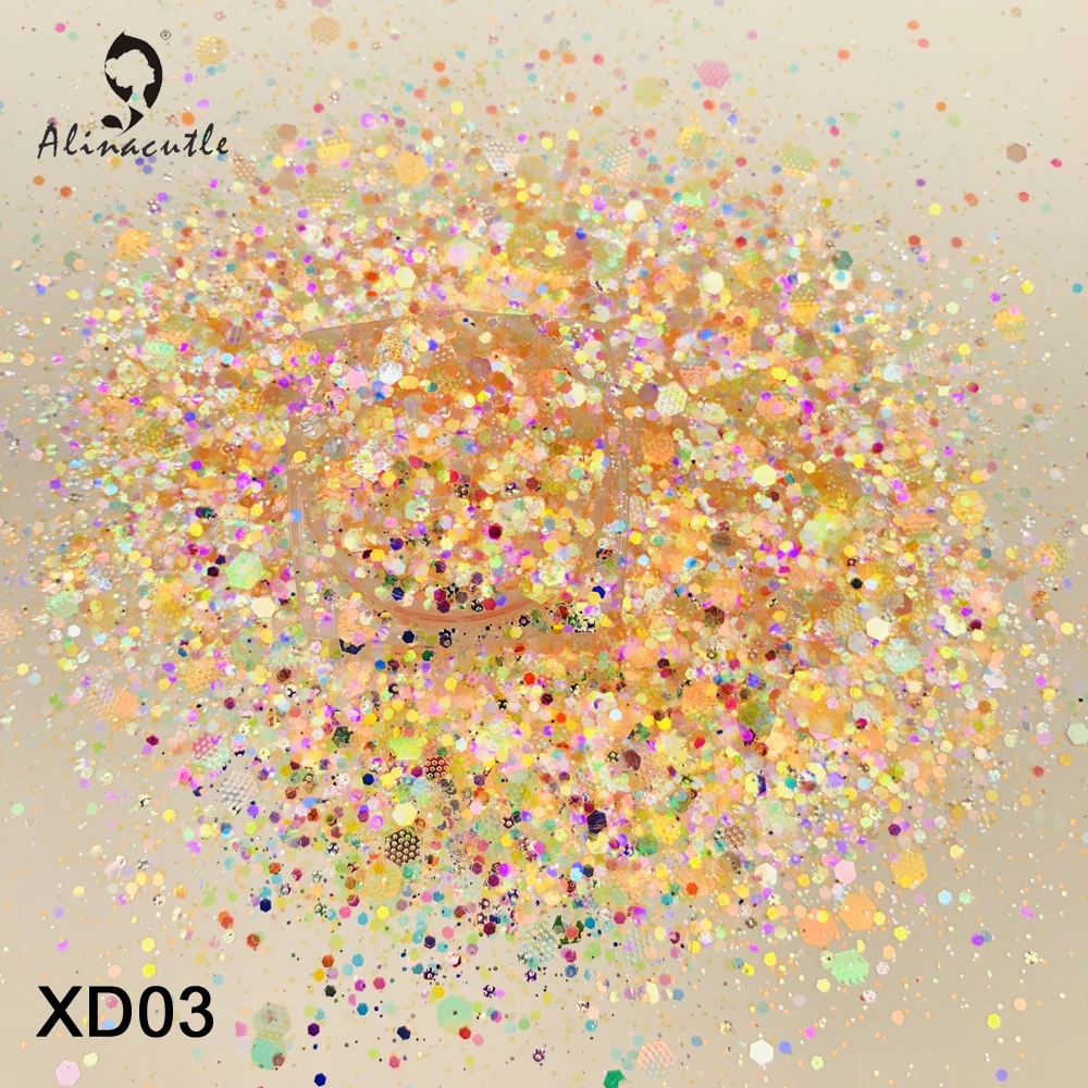 15g/Jar  Mixed Color Diamond Sequins In Mixed Sizes For Nails Art Handmade Craft Accessories  Scrapbook Shakes DIY Sequins