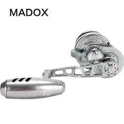 Madox Slow Jigging Reel Pe3 # - 400m Max Drag 25kg 11BB High Speed G-Ratio 6.3:1 400g Offshore Boat Fishing Reel Trolling Reel