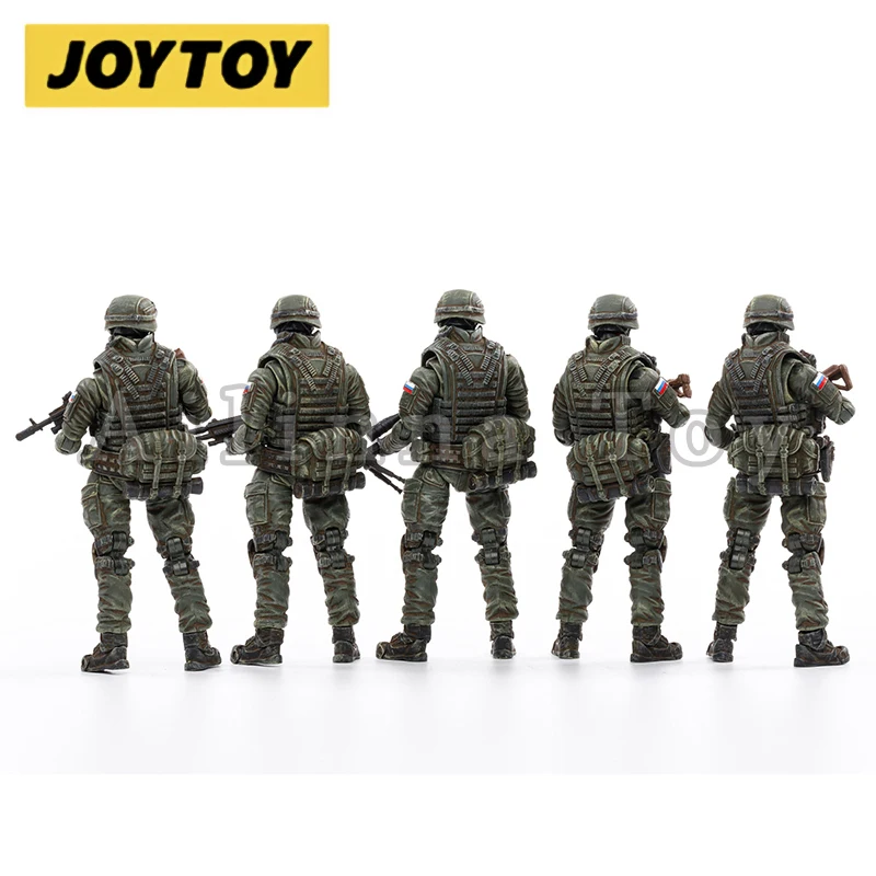 JOYTOY-figura de ação infantaria naval russa, coleção anime, modelo militar, presente, 1:18, 3.75, 5 unidades por conjunto