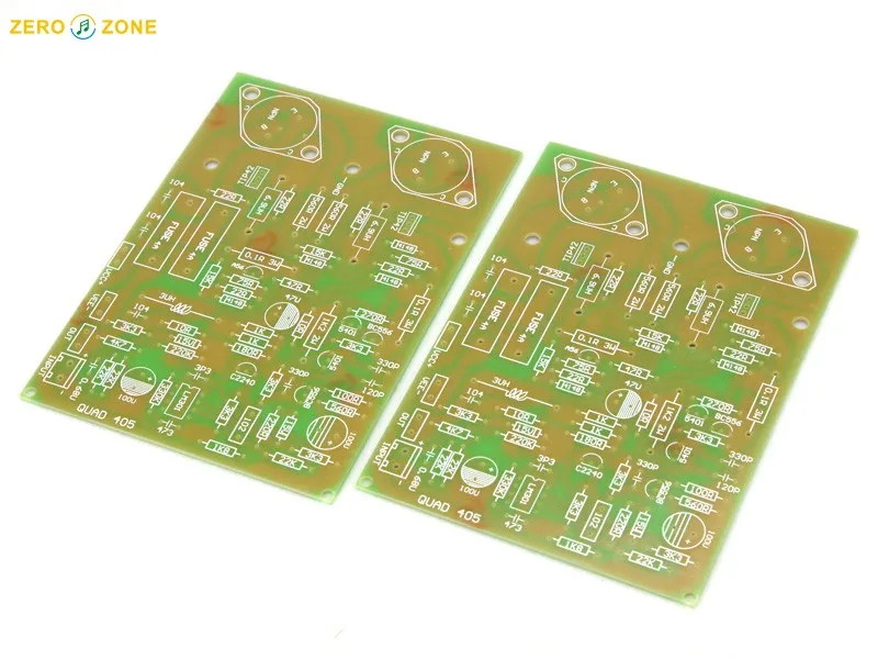 Hifi QUAD-405 CLONE Amplifier board /Pcb/ kit MJ15024+Angle aluminum (2 channel) 100W*2 AMP