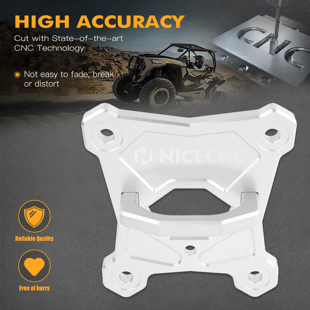 NICECNC For Polaris RZR XP 1000 Radius Rear Arm Plate Protector Removable Trailer Hook Towing Tools XP 4 1000 TURBO 2017-2021