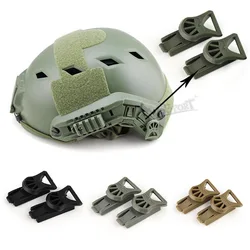 Airsoft Capacete Rotating Clip Rail Adapter, Light Vision Goggles, Rápido CS Capacete Militar Acessórios, 19mm, 1 Par