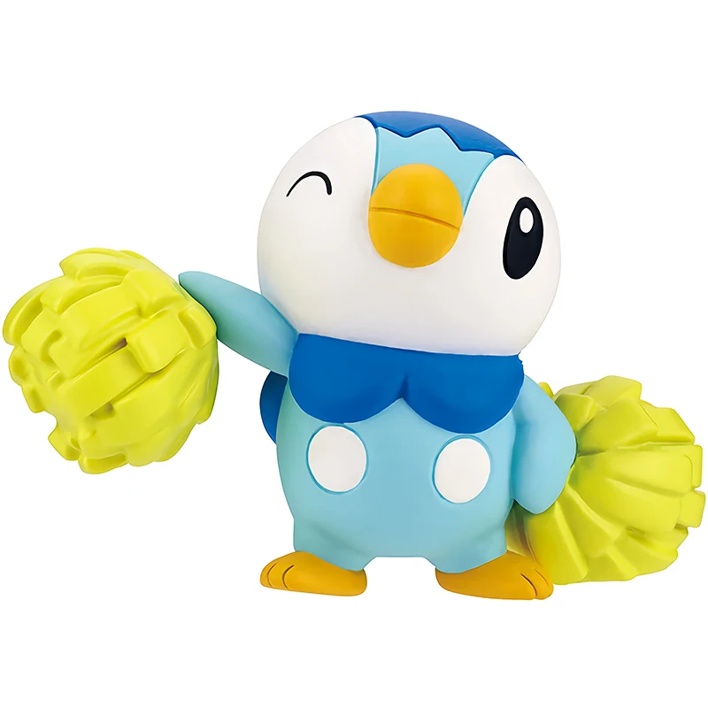 TAKARA TOMY Original Pokemon Cheerleading style Piplup Plusle Minun Gashapon Chansey Action Figure Model Toys Gift for Children