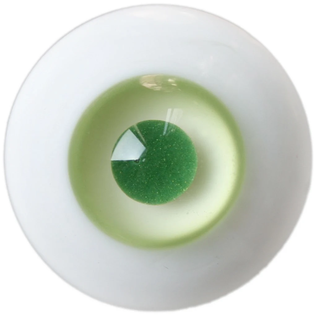 [wamami] 8mm 10mm 12mm 14mm 16mm 18mm 20mm 22mm 24mm Green Glass Eyes Eyeball BJD Doll Dollfie Reborn Making Crafts