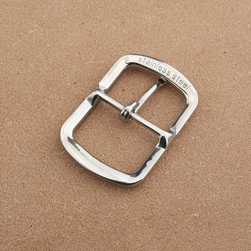 1pcs 304 Stainless Steel 35mm Belt Buckle End Heel bar Buckle Single Pin Heavy-duty For Leather Craft Strap Webbing Dog Collar