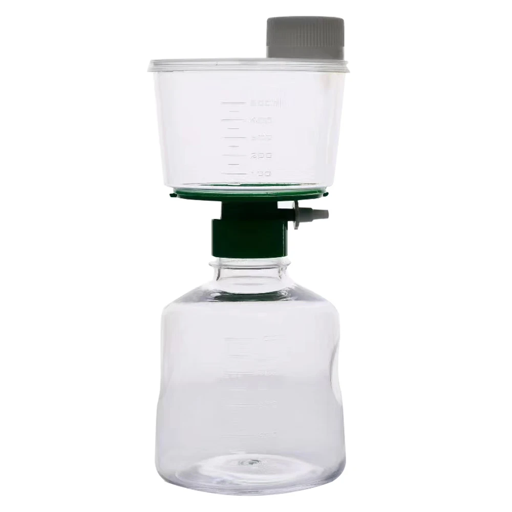 IKEME 12PCS Sterile Bottle Top Disposable Vacuum Filter Units PVDF Membrane 150/250/500ml/1000ml