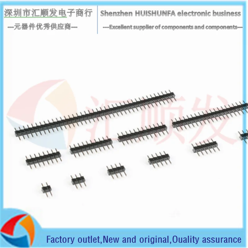 10PCS!!! Single row pin pitch 2.54MM 1*2/3/4/5/6/7/8/10/12/20/40P copper pin header pin