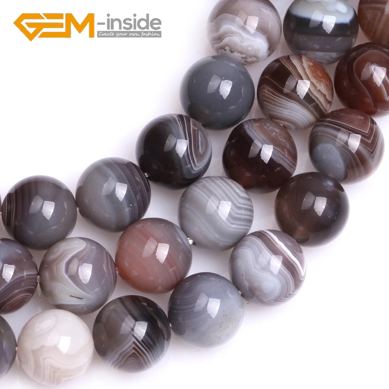 Natural Botswana Agates Beads Natural Stone Brown Color Beads Loose Bead For Jewelry Making DIY Strand 15 inches DIY