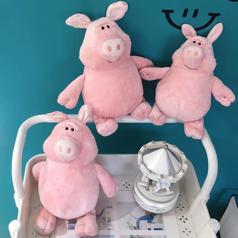 

Cute Cartnoon Pig Plush Toys Kawaii Pink Piggy Dolls Sutffed Animal Toys Home Decoration Holiday Birthday Lovely GIfts For Kids