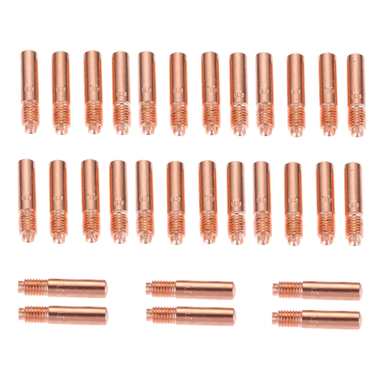 30Pcs/set MIG Welding Contact Tips 035 Inch 0.9MM .035