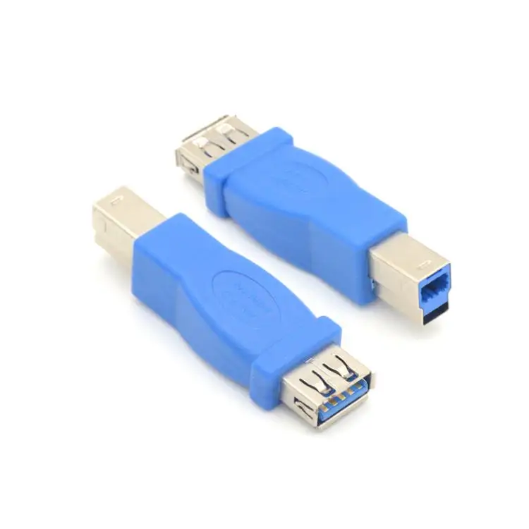 AT USB wysokiej jakości 3.0 typ A żeński na typ B męski Adapter złącza wtykowego USB 3.0 Adapter konwertera AF na BM