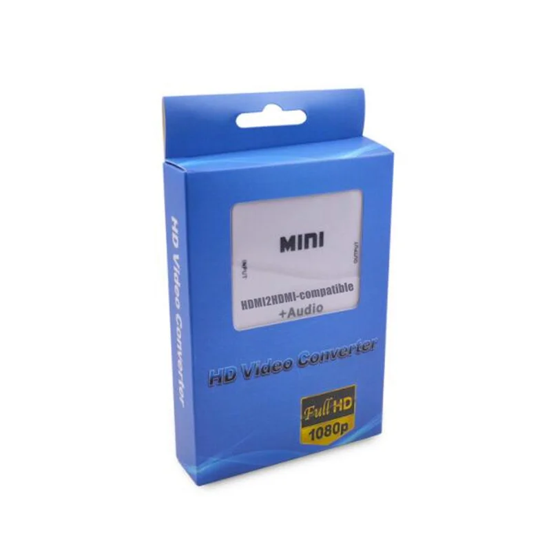 1080P HD MINI HDMI-compatible to HDMI-compatible+AUDIO Video Converter Decoder Adapter Remove HDCP KEY Agreement Audio Separator