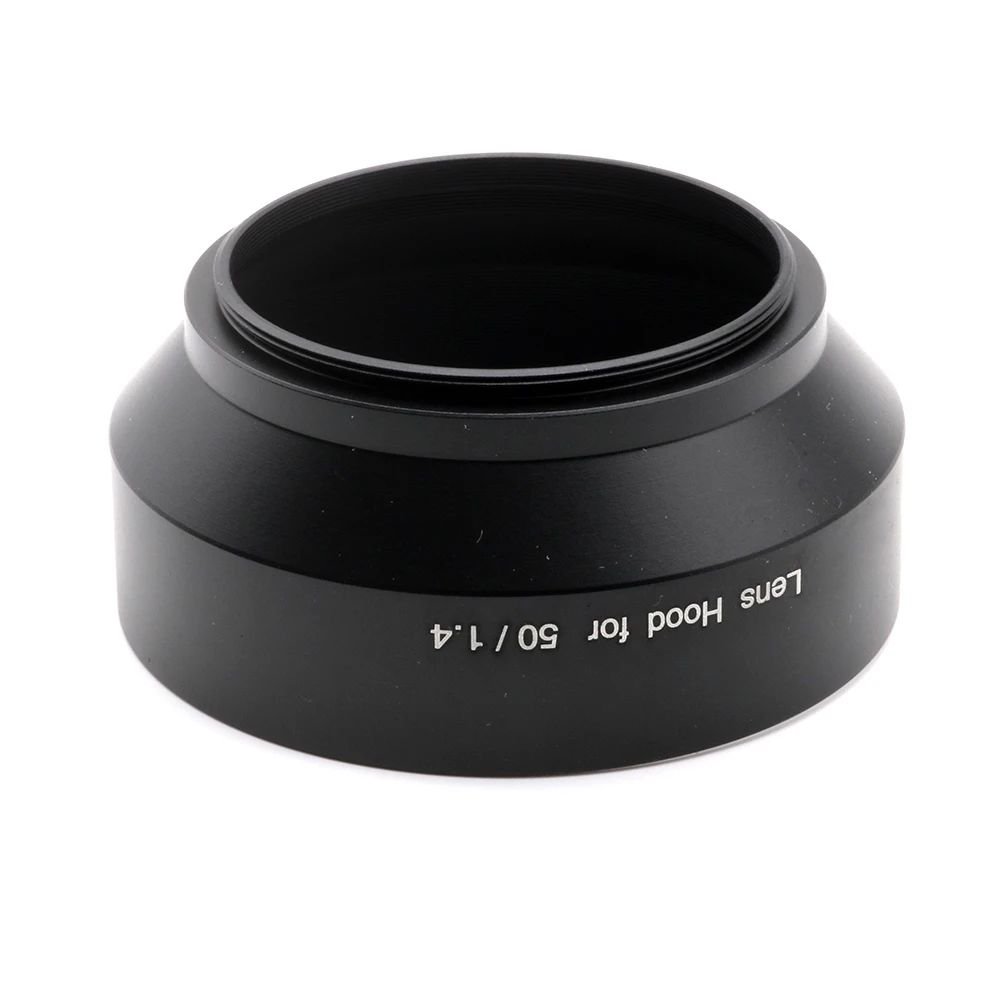 For Nikon 50mm f/1.4 lens Metal Lens Hood 50/1.4 with 72mm top filter thread